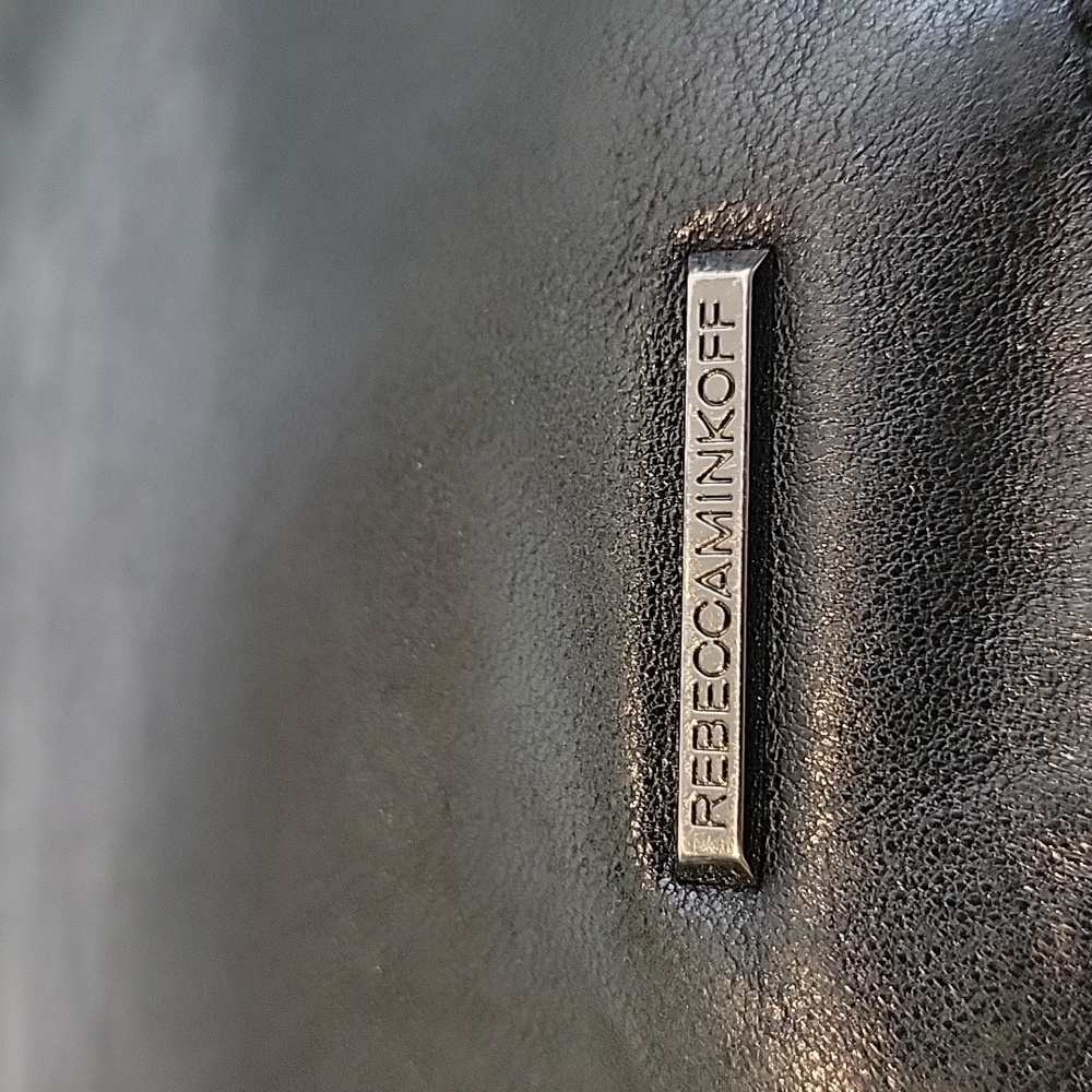 Black Studded Leather Crossbody Bag - Picture 11 of 13